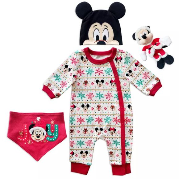 Mickey Mouse Holiday Gift Set for Baby 0-3M - Picture 1 of 8